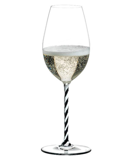 Riedel Fatto a Mano Фужер для вина Champagne Wine Glass 445мл с черно-белой ножкой