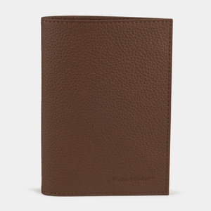 Обложка для паспорта и автодокументов Moscou Easy из натуральной кожи теленка коричневого цвета