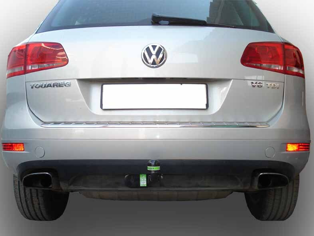 Фаркоп(прицепное) Лидер-Плюс для VOLKSWAGEN TOUAREG 2002-2018, AUDI Q7 2005-2015, PORSCHE CAYENNE 2002 -2017 (паспорт и сертификат в комплекте)(без электрики)V124-A