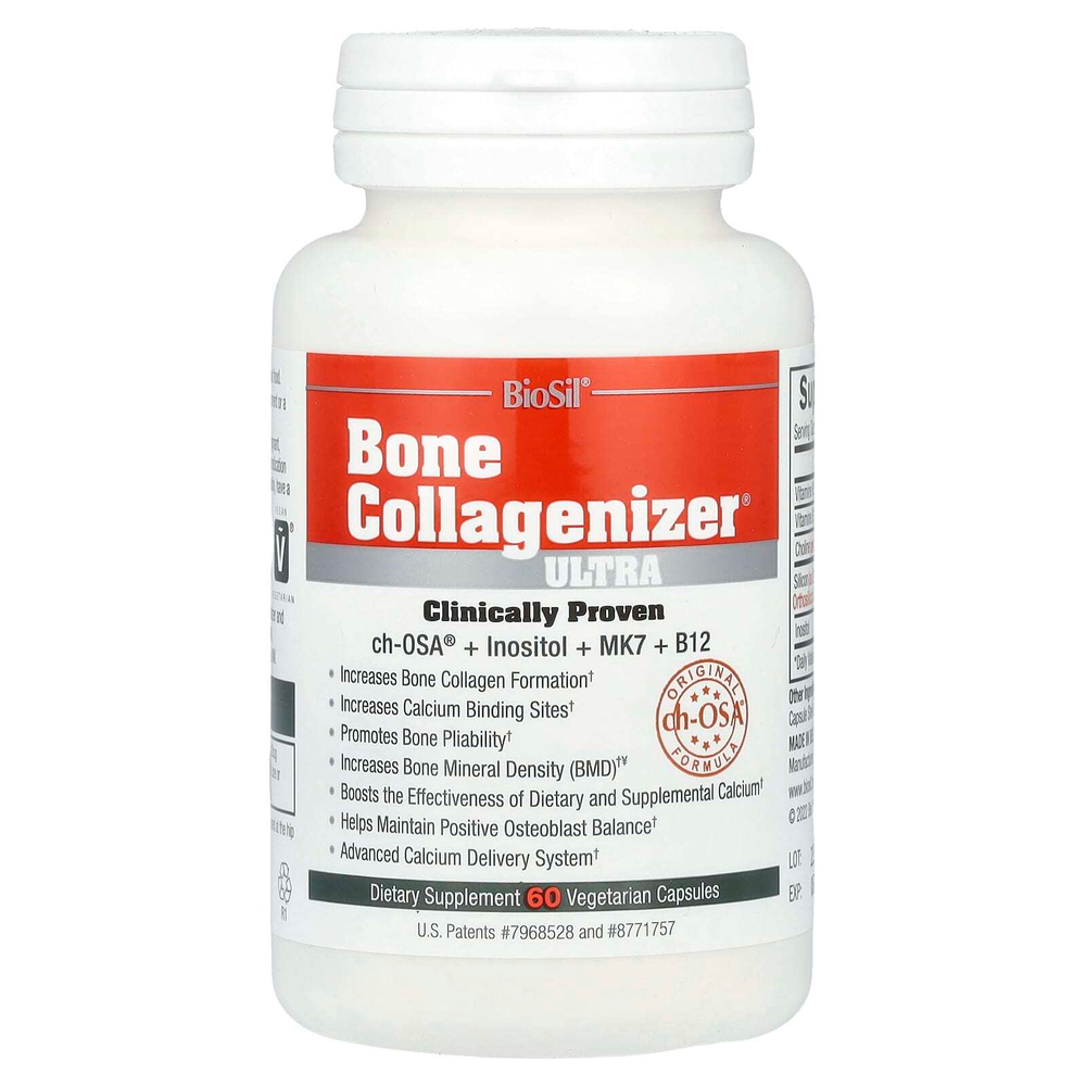 Biosil, Bone Collagenizer Ultra, 60 вегетарианских капсул