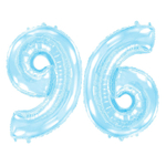 Шар фольгированный Цифра 9 101 см (Голубой)