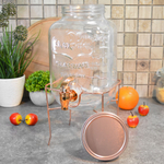 Диспенсер для напитков 4л на металлической подставке