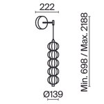 Настенный светильник (бра) Maytoni MOD216WL-L10G3K