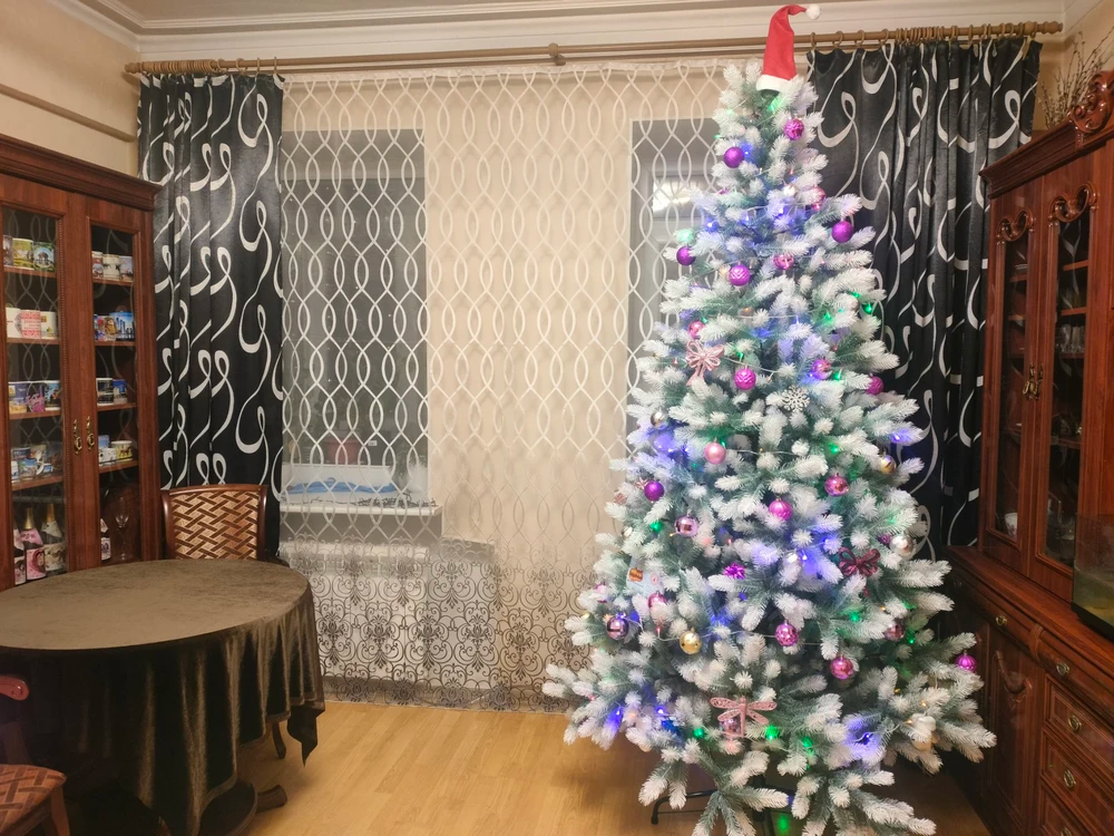 Ель искусственная Царь елка Алиса бело-голубая 240 см