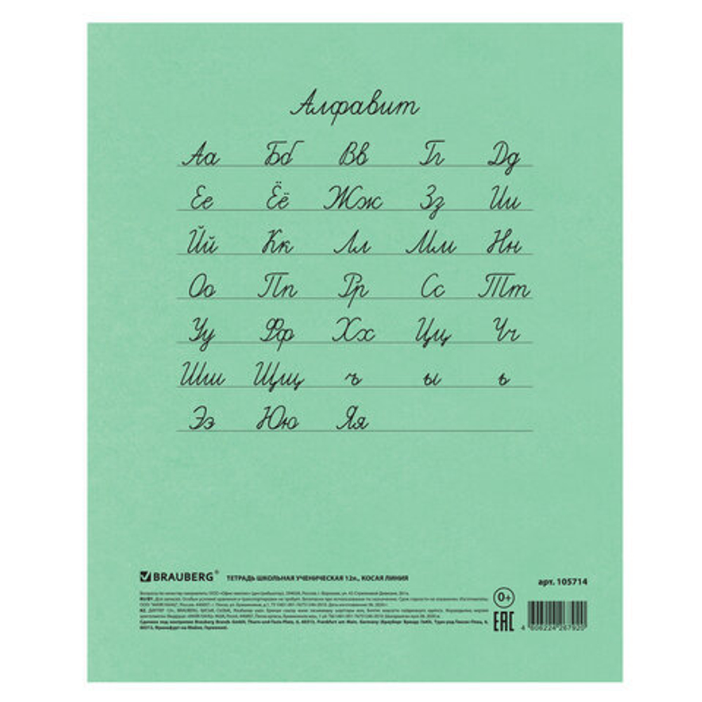 Тетрадь ВЕЛИКИЕ ИМЕНА. Есенин С.А., 12 л. косая линия, плотная бумага 80 г/м2, обложка тонированный офсет, BRAUBERG