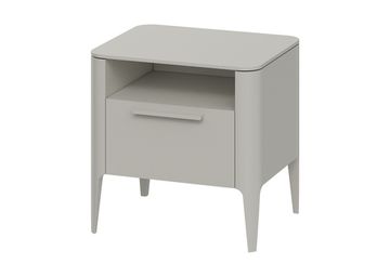 Тумба прикроватная Type 1 полка 1 ящик ширина 50 см (серо-бежевый)