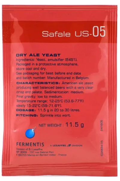 Пивные дрожжи Fermentis "Safale US-05", 11,5г