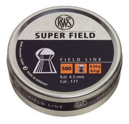 Пули RWS Super Field 4,5 мм 0,54 г 500 шт