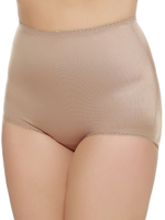 Шелковистые утягивающие трусы средней степени коррекции (Размер: XL) (Цвет: бежевый)