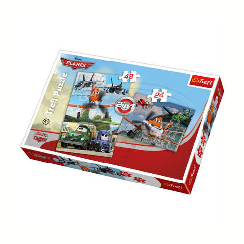 Пазлы 2 в 1 "Дасти и его команда"