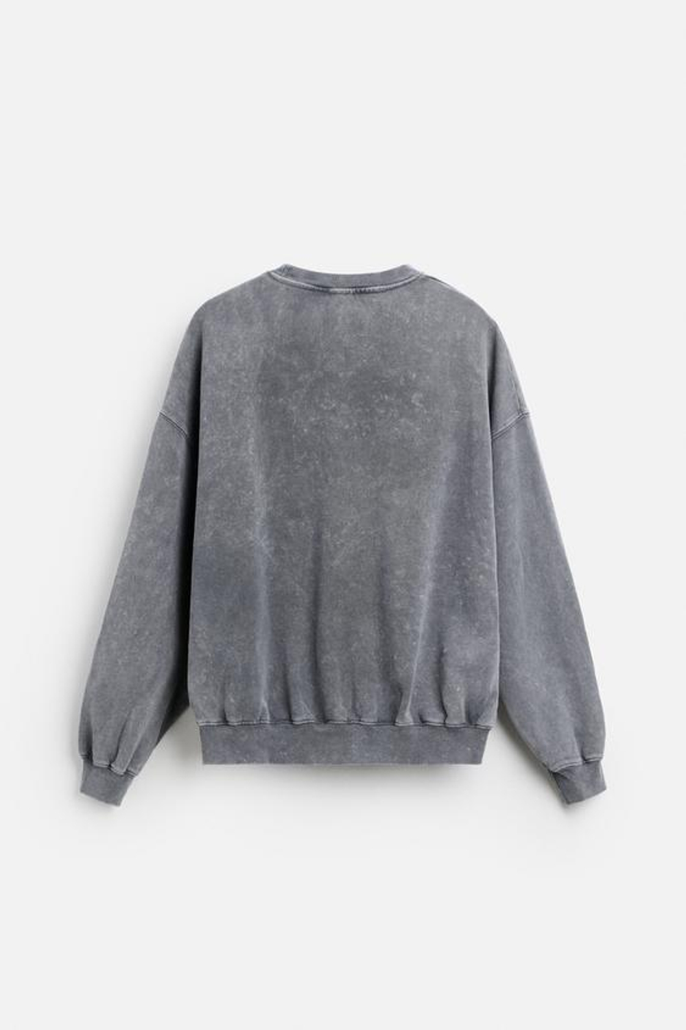 ZARA ТОЛСТОВКА С КОНТРАСТНЫМ ПРИНТОМ, АНТРАЦИТОВО-СЕРЫЙ