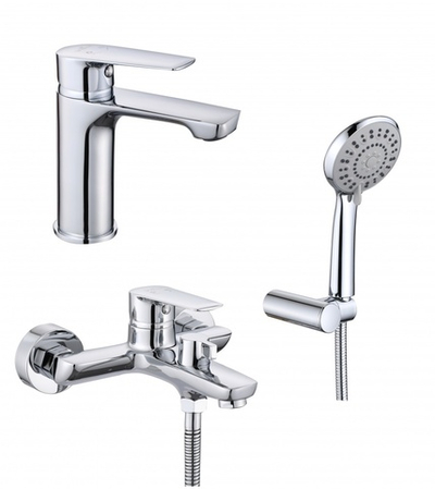 073571 Душевой набор (2в1 ван.кор.+рак.) для ванны  ViEiR (8/1шт)