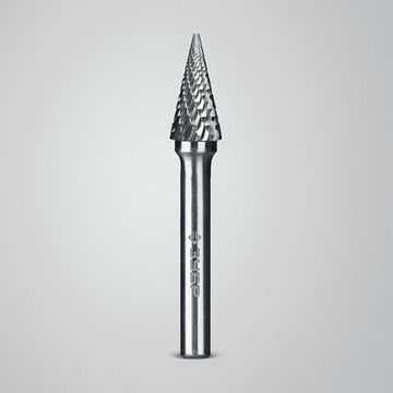 ЗУБР 10х20 мм, тип M (конус с острым углом 25°), хв-к 6 мм, твердосплавная борфреза, ПРОФЕССИОНАЛ (28811-10-20)