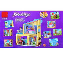 Конструктор для девочек Friendships домик для подружек, 433 детали./67045 /Совместим с Лего