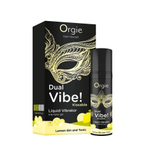 Возбуждающий гель ORGIE Dual Vibe! лимонный джин, 15 мл