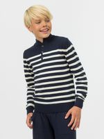 Джемпер поло для мальчика AT116 сине-белый