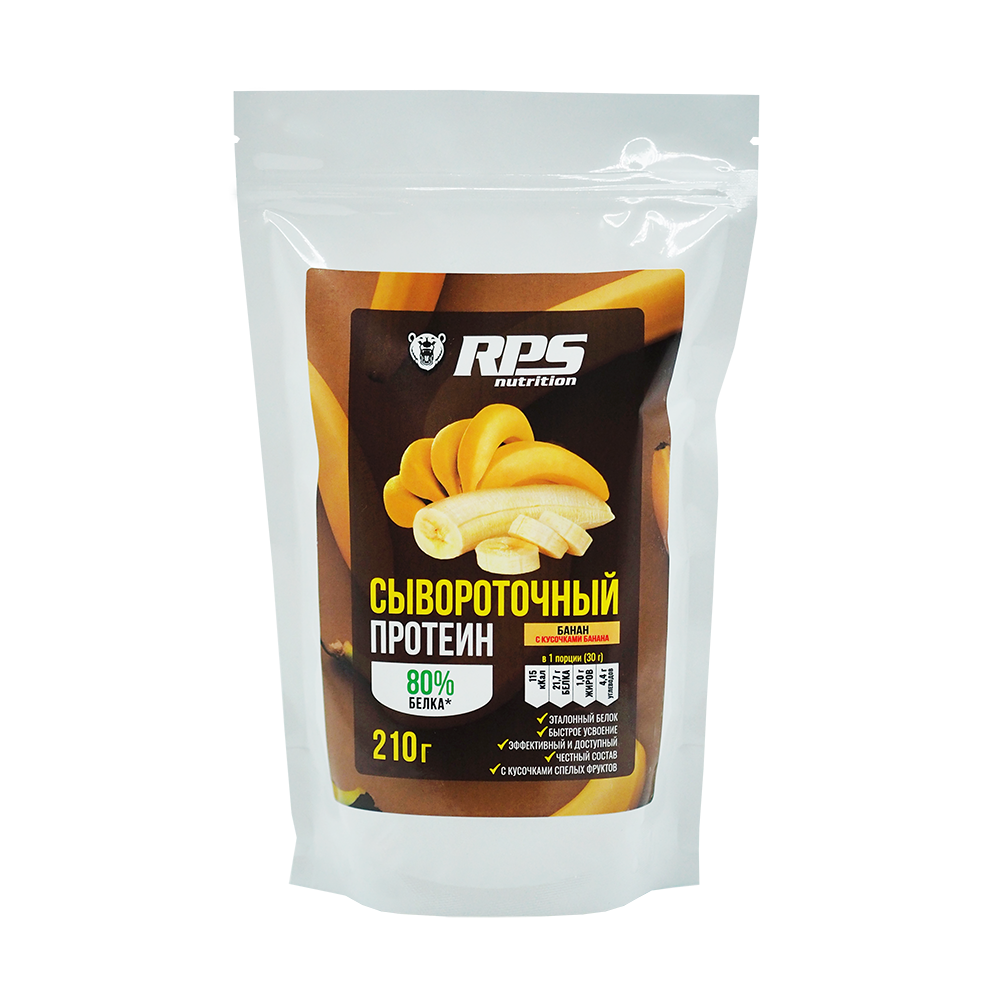 СЫВОР. ПРОТЕИН 210г ПАКЕТ, WHEY PROTEIN RPS NUTRITION