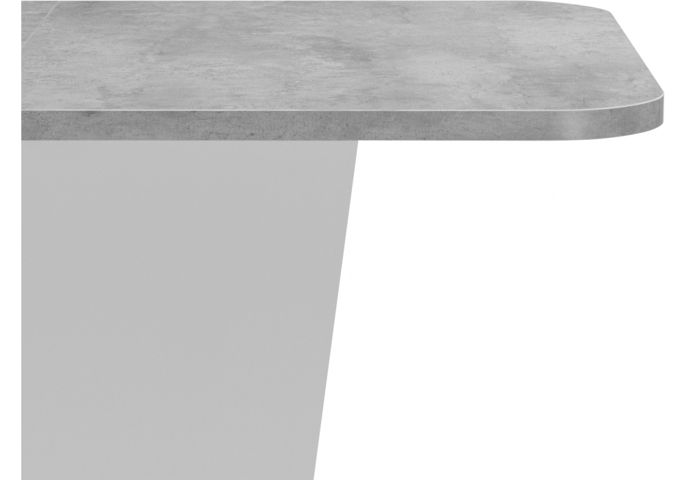 Стол деревянный Woodville Комфорт цемент светлый, белый