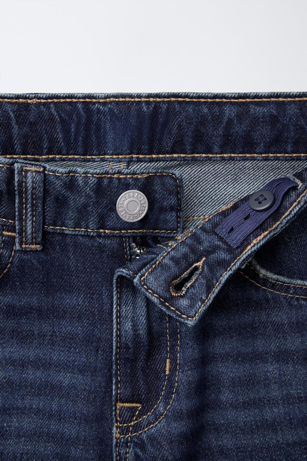 ZARA ДЖИНСЫ ПРЯМОГО КРОЯ, СИНИЙ