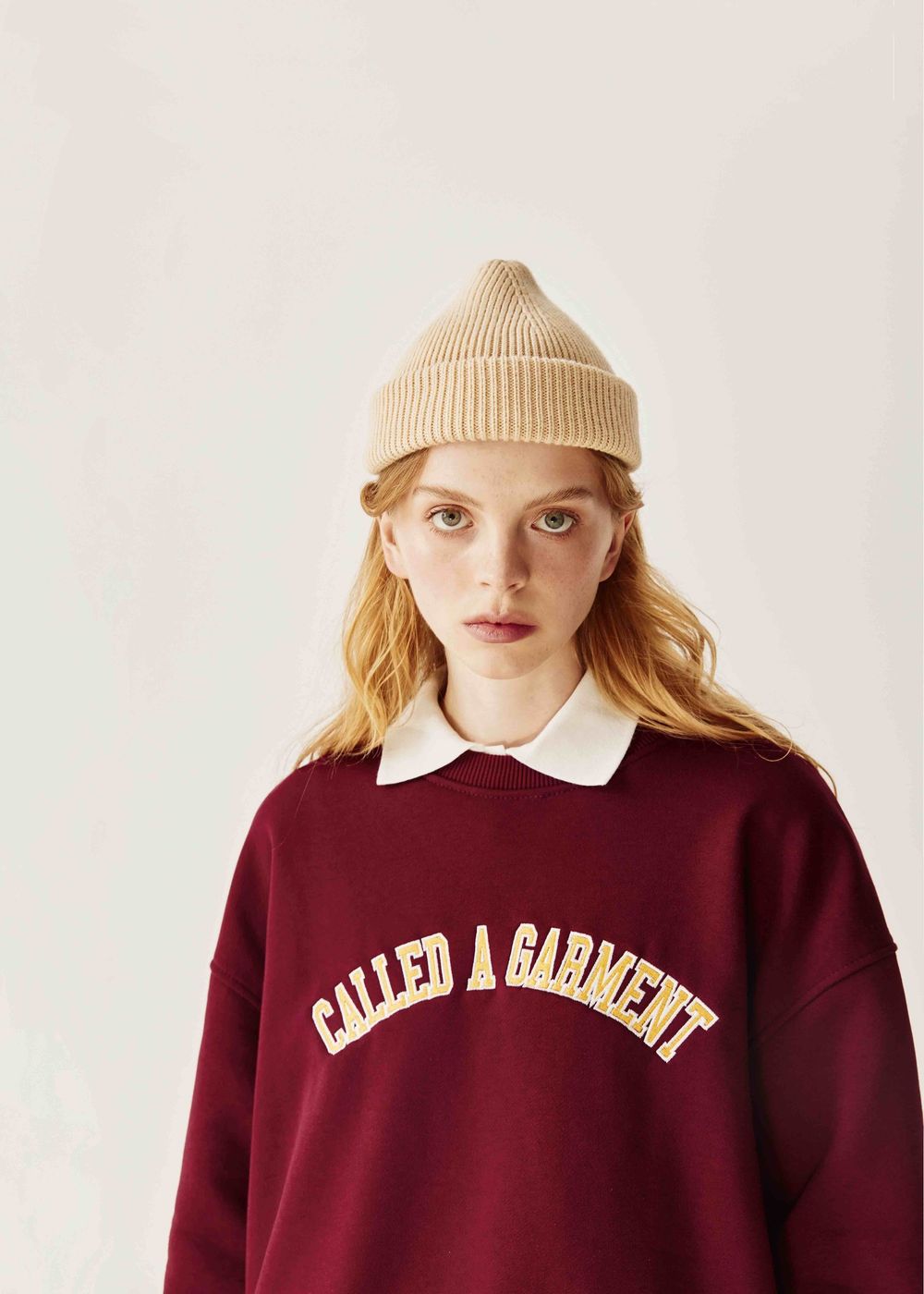 Толстовка Called a Garment College вишневая