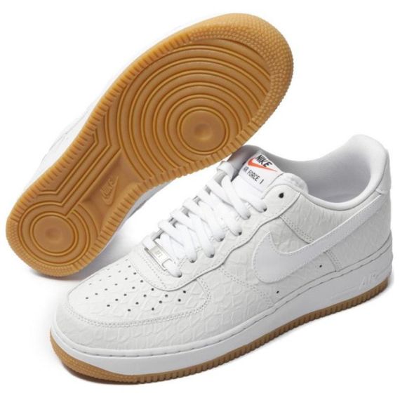 Nike Air FORCE 1 Кроссовки для скейтбординга Низкие Белые Унисекс
