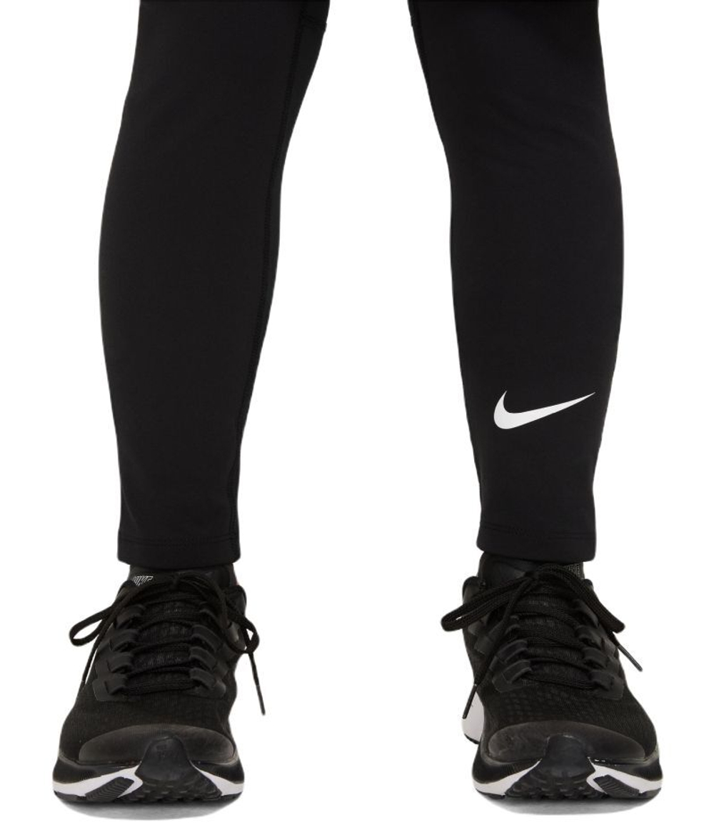 Штаны для мальчика теннисные Nike Pro Dri-Fit Tights - черный