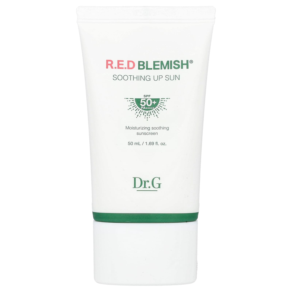 Dr. G, RED Blemish, успокаивающий солнцезащитный крем, SPF 50+/PA++++, 50 мл (1,69 жидк. унции)