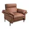 Коричневое кожаное кресло модель 5173