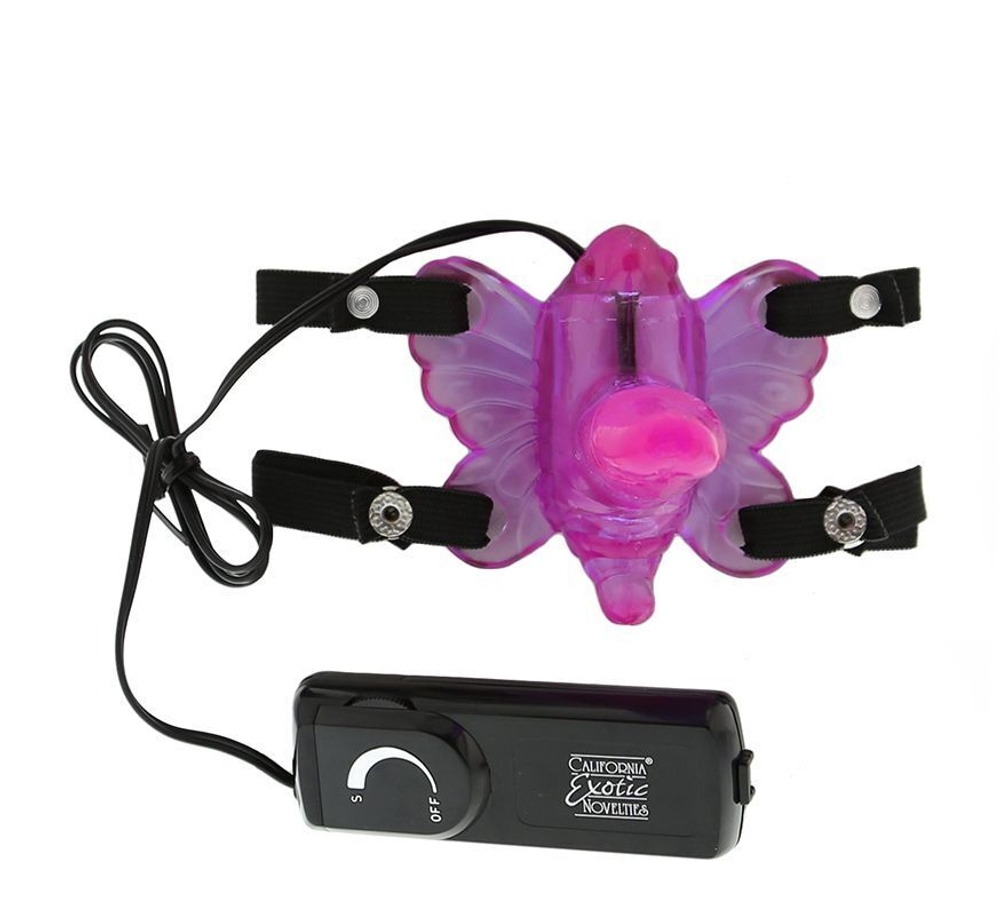 Клиторальная бабочка с отростком Venus Penis (Цвет: фиолетовый)