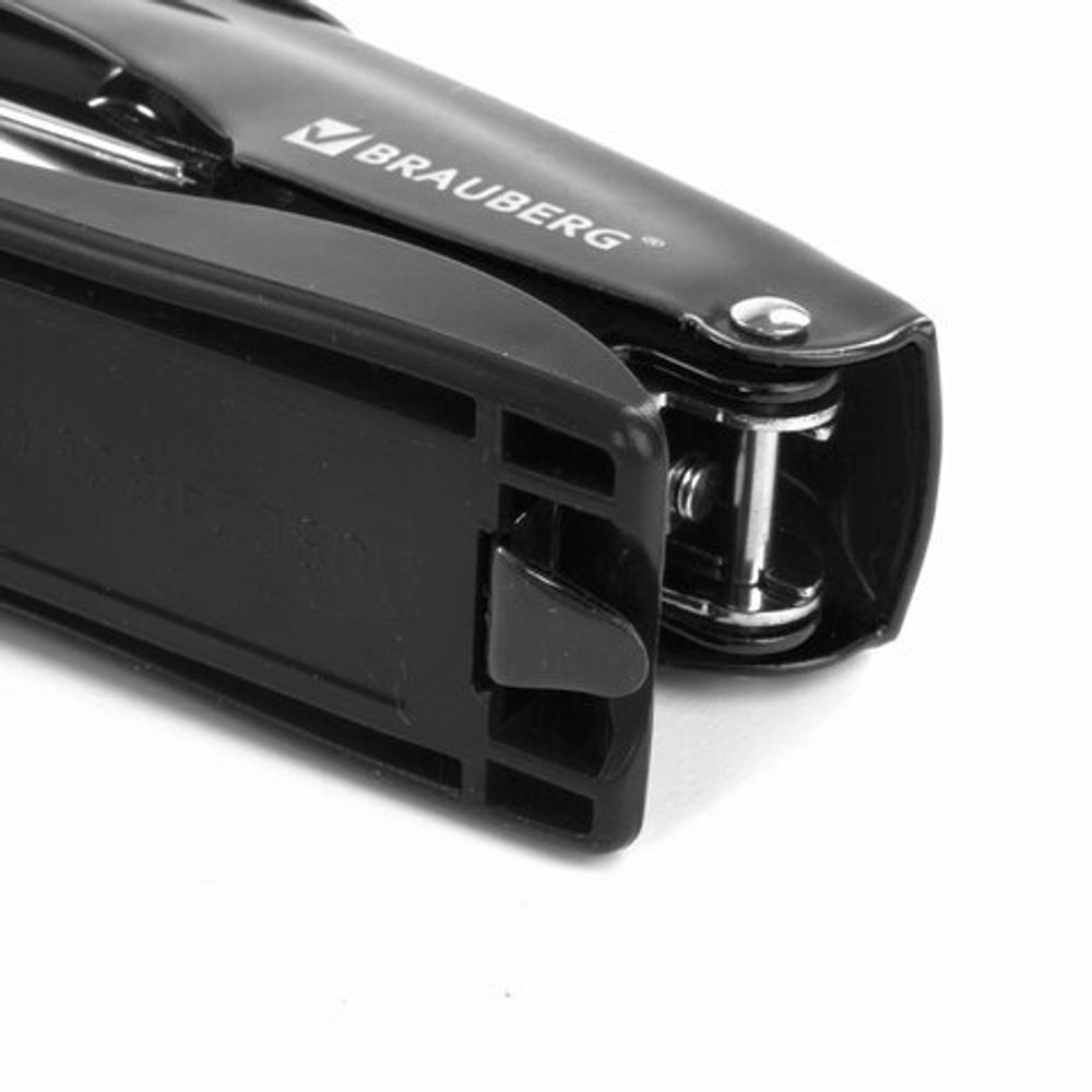 Степлер №24/6, 26/6 металлический BRAUBERG "Office Expert", до 25 листов, черный, 228593