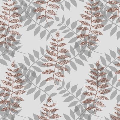 Серые и бронзовые листья на сером фоне.