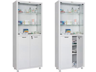 Double-leaf medical cabinet HILFE МД 2 1670/SG