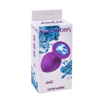 Анальная пробка 9,5см Lola Games Emotions Cutie Large Purple Light Blue Crystall 4013-05Lola