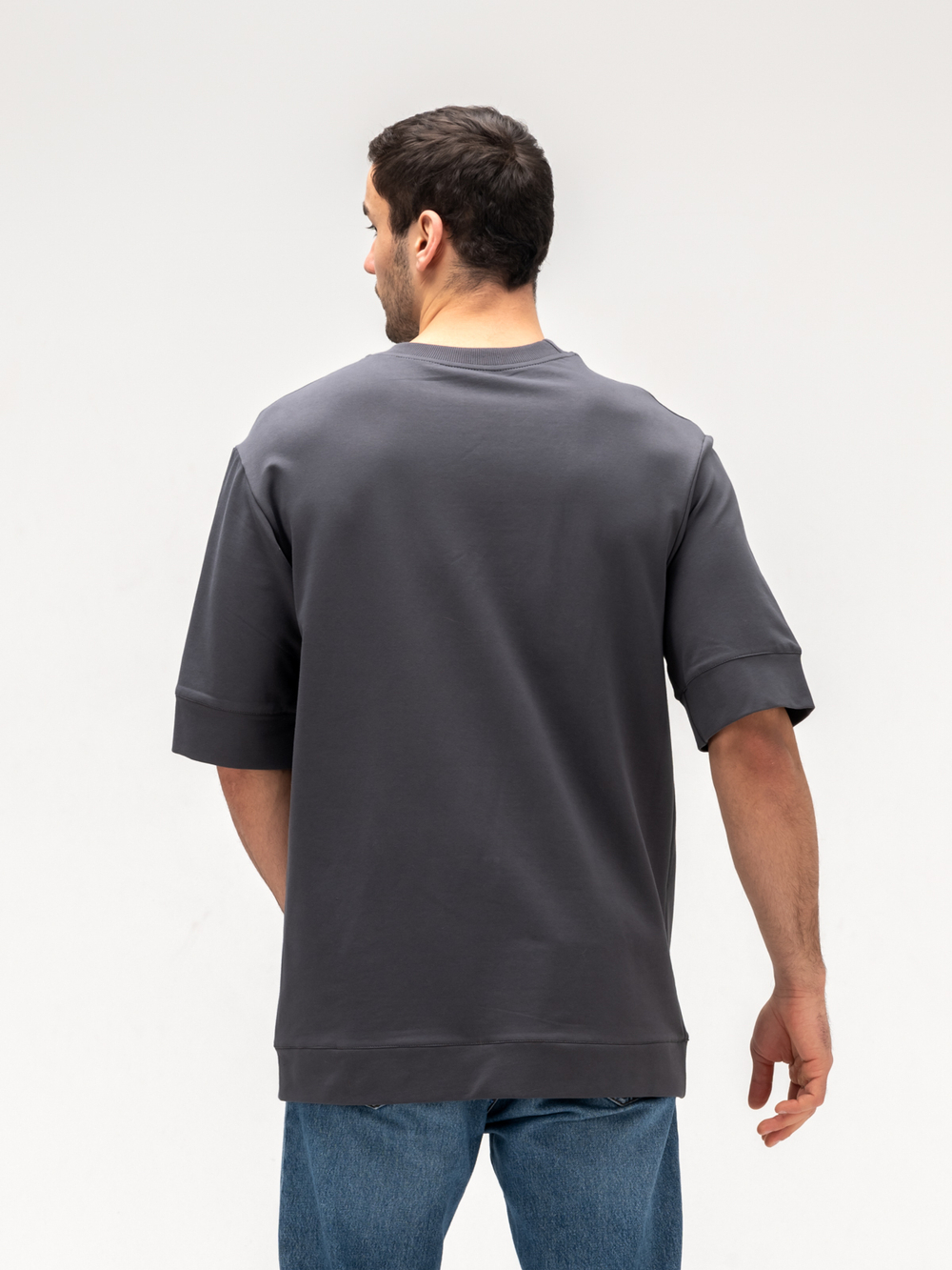 Футболка мужская плотная. Графит