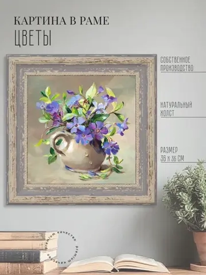 Картина на стену интерьерная на холсте 26*26 см