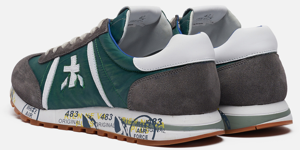 Premiata Lucy 4574 Зеленые с серым