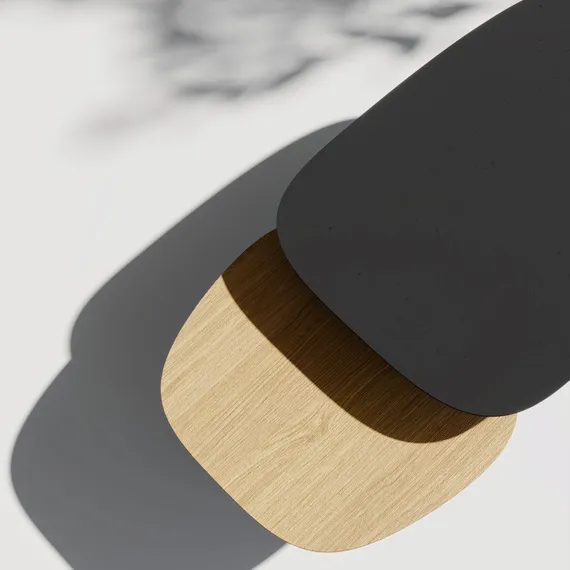 Журнальный столик Step L, черный ясень