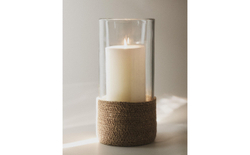Zara Home Подсвечник из стекла, цвет прозрачный, 28 см