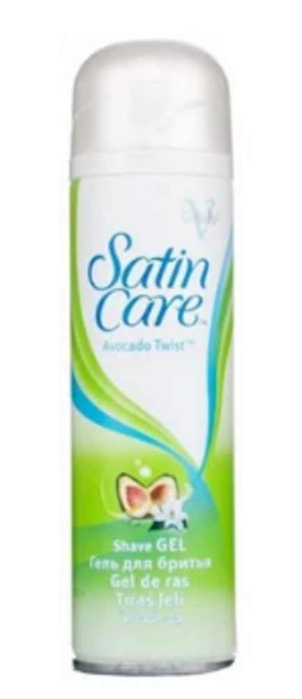 Gillette Гель для бритья Satin Care, Авокадо, 200 мл