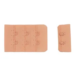 Застежка с крючками персик 2 ряда, 33*55 мм