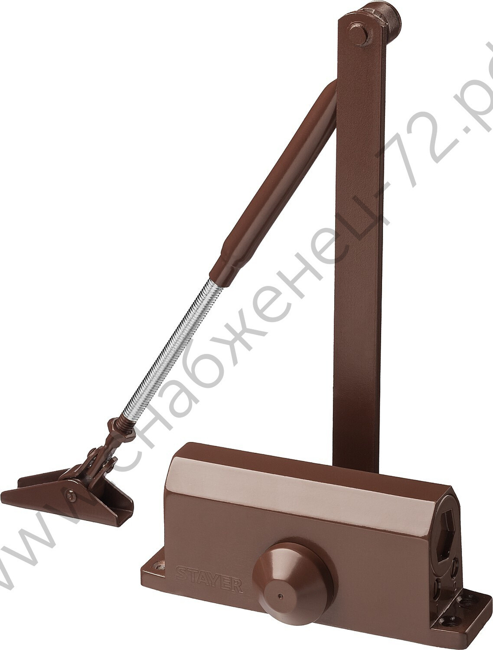 STAYER MAXComfort до 80 кг, коричневый серебро, дверной доводчик (37917-80)