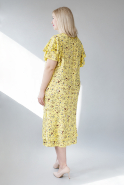 Платье женское 2867ВПА, желтый #40Ж052867ВПА