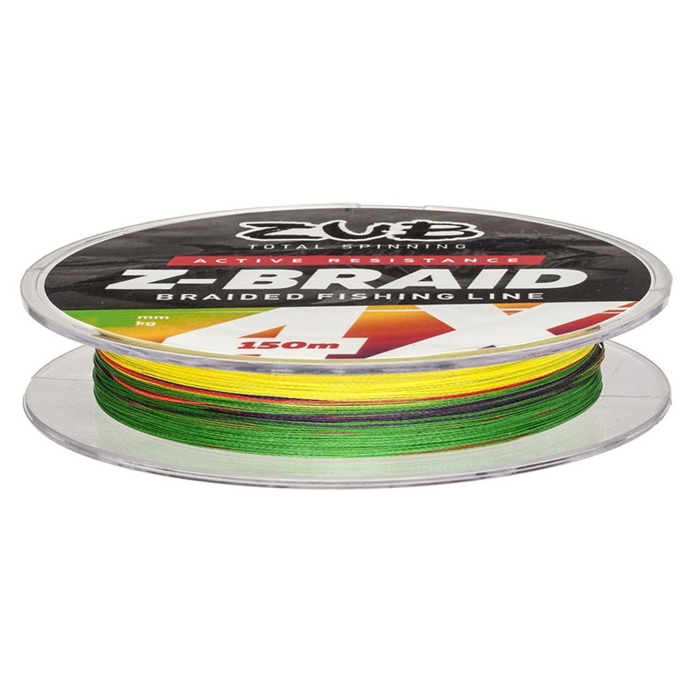 Шнур ZUB Z -BRAID MULTICOLOR 150m 0,08мм