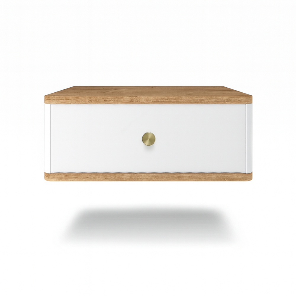 Тумба прикроватная подвесная ROYAL 5300 эко (Дуб Кантри-р.золото)