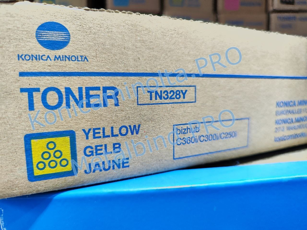 Тонер TN-328Y Konica Minolta оригинальный желтый AAV8250