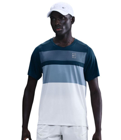 Мужская теннисная футболка Nike Court Advantage - armory navy/white