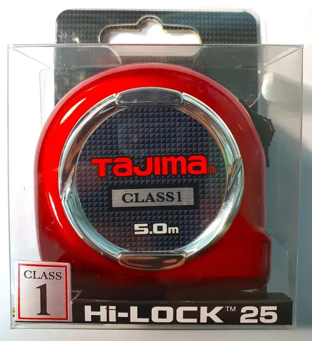 Рулетка TAJIMA Hi Lock Class1 (H1550MW) 5м/25мм (1-й класс точности)