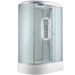 Душевая кабина AvaCan (АваКан) C3012R LED со средним поддоном, с ГМ, с электрикой и LED освещением, 120х80х215