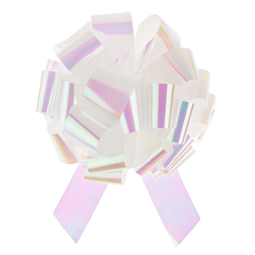 Бант Шар, Северное сияние, Белый, Хамелеон, 36 см, 1 шт. в упак.