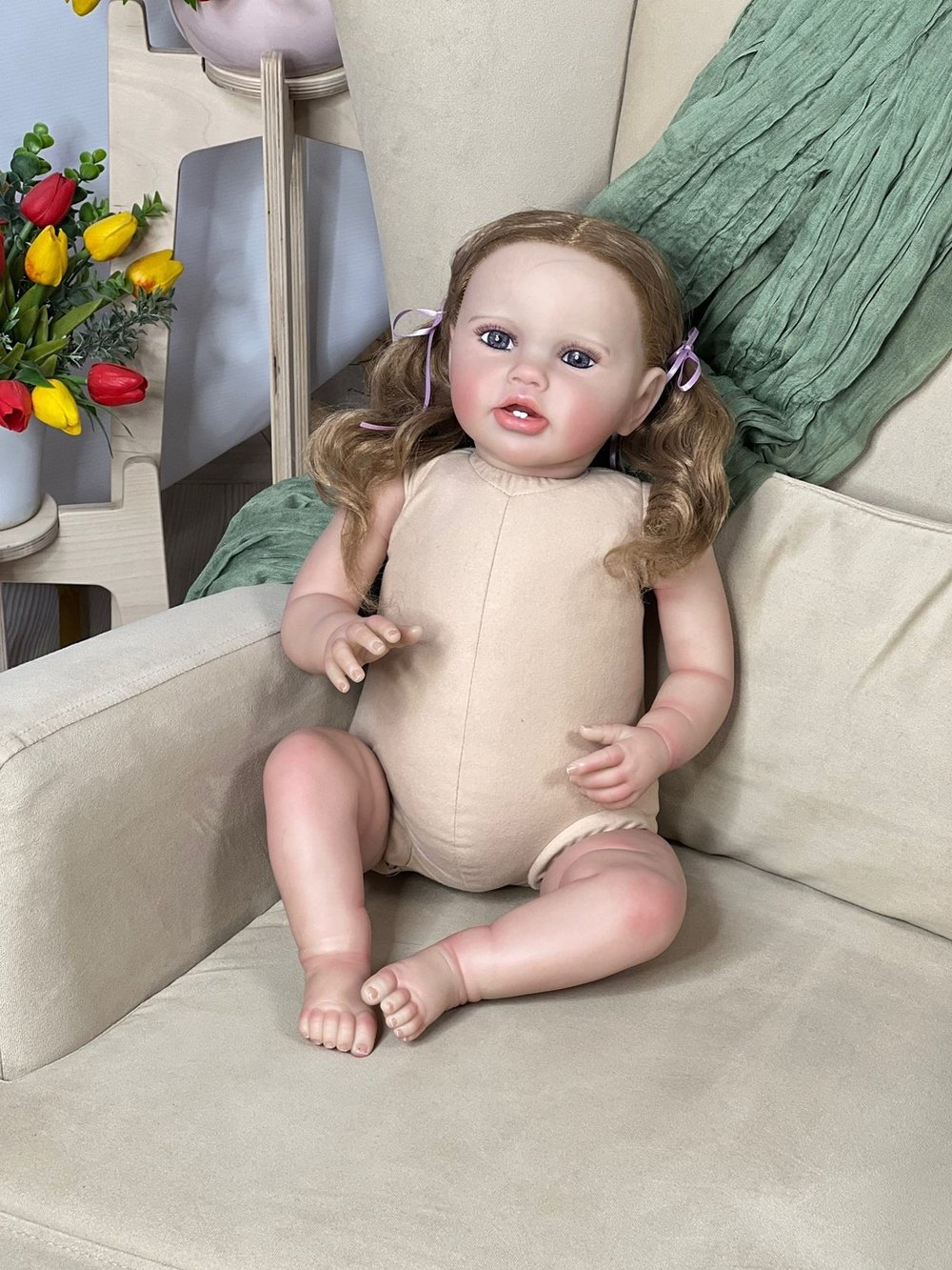 Кукла Реборн мягконабивная 60см в пакете (FA-599)